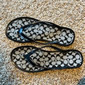 Coach flip flops